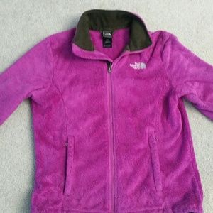 North Face Womens Furry Fleece Full Zip up jacket